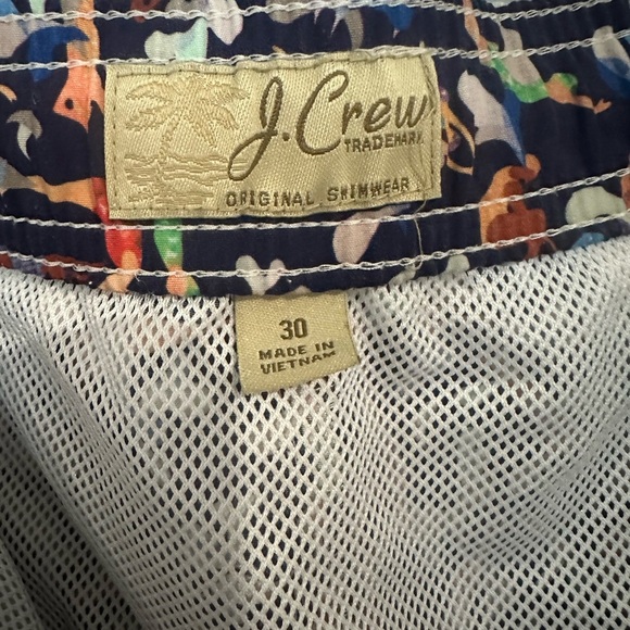 J.‎ Crew x Liberty Swim Trunks in Liberty swimmers print- Navy/Multi- 30 - Picture 5 of 7